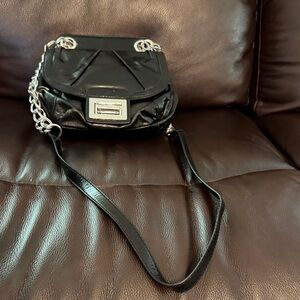 B. Makowsky Black and Silver Clutch